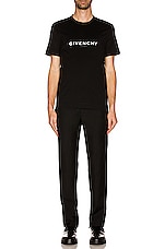Givenchy C&amp;S Short Sleeve T-Shirt in Black, view 4, click to view large image.