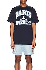 Givenchy Oversized T-shirt in Dark Navy, view 3, click to view large image.