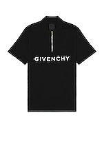 Givenchy Classic Polo In Black in Black, view 1, click to view large image.