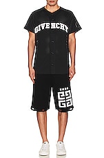 Givenchy Baseball Shirt in Black, view 4, click to view large image.