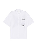 Givenchy Hawaii Shirt in White, view 2, click to view large image.