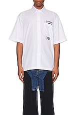 Givenchy Hawaii Shirt in White, view 4, click to view large image.