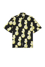 Givenchy Hawaii Shirt in Black & Yellow, view 1, click to view large image.