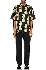 Givenchy Hawaii Shirt in Black & Yellow, view 5, click to view large image.