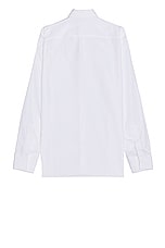 Givenchy Formal Metal Clip Shirt in White, view 2, click to view large image.