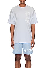 Givenchy Standard Tee in Baby Blue, view 3, click to view large image.