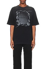 Givenchy Casual Fit Tee in Black, view 3, click to view large image.
