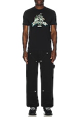 Givenchy Slim Fit Tee in Black, view 4, click to view large image.