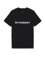 Givenchy Oversized Fit T-shirt in Black, view 1, click to view large image.