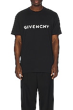 Givenchy Oversized Fit T-shirt in Black, view 3, click to view large image.