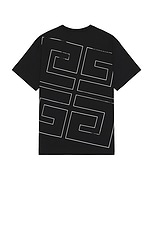 Givenchy Standard Short Sleeve Base Tee in Black, view 1, click to view large image.