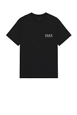 Givenchy Standard Short Sleeve Base Tee in Black, view 2, click to view large image.