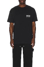 Givenchy Standard Short Sleeve Base Tee in Black, view 4, click to view large image.
