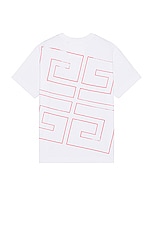 Givenchy Standard Short Sleeve Base Tee in White, view 1, click to view large image.