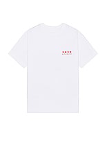 Givenchy Standard Short Sleeve Base Tee in White, view 2, click to view large image.