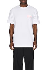 Givenchy Standard Short Sleeve Base Tee in White, view 4, click to view large image.