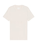 Givenchy Slim Fit Branding Embroidery Tee in Nude Pink, view 1, click to view large image.