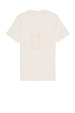 Givenchy Slim Fit Branding Embroidery Tee in Nude Pink, view 2, click to view large image.