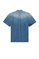 Givenchy Short Sleeve Shirt in Indigo Blue, view 2, click to view large image.