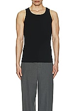Givenchy Xslim Tank Top in Black, view 4, click to view large image.