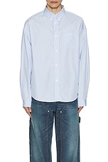 Givenchy Long Sleeve Shirt in Light Blue, view 4, click to view large image.