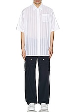 Givenchy Short Sleeve Shirt With Pocket in White, view 5, click to view large image.