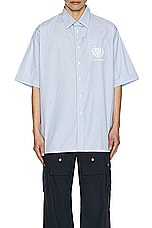 Givenchy Short Sleeve Pocket Shirt in Light Blue, view 4, click to view large image.