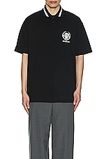 Givenchy Short Sleeve Polo in Black, view 4, click to view large image.