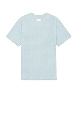 Givenchy Standard Short Sleeve Base T-Shirt in Sky Blue, view 1, click to view large image.