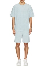 Givenchy Standard Short Sleeve Base T-Shirt in Sky Blue, view 5, click to view large image.