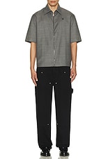 Givenchy Casual Zipped Shirt in Black & White, view 5, click to view large image.