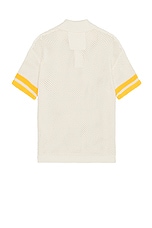 Givenchy Knitted Polo Shirt in Ivory, view 2, click to view large image.