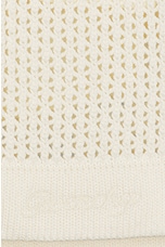 Givenchy Knitted Polo Shirt in Ivory, view 3, click to view large image.