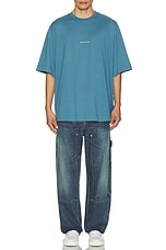 Givenchy New Studio Fit T-Shirt in Steel Blue, view 5, click to view large image.