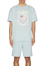 Givenchy Standard Base T-Shirt in Sky Blue, view 4, click to view large image.