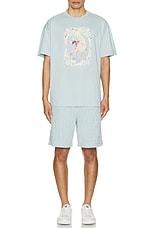 Givenchy Standard Base T-Shirt in Sky Blue, view 5, click to view large image.