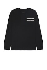 Givenchy Gros Grain Long Sleeve T-Shirt in Black, view 1, click to view large image.