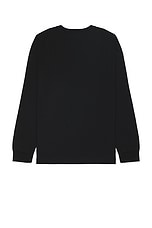 Givenchy Gros Grain Long Sleeve T-Shirt in Black, view 2, click to view large image.