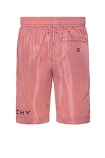 Givenchy Long Swimshorts in Old Pink, view 2, click to view large image.