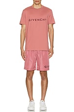 Givenchy Long Swimshorts in Old Pink, view 6, click to view large image.