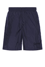 Givenchy Logo Embroidery Swim Shorts in Dark Blue | FWRD