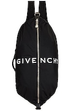Givenchy G-Zip Duffle Backpack Medium in Black, view 1, click to view large image.
