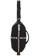 Givenchy G-Zip Bumbag in Black, view 2, click to view large image.