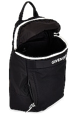 Givenchy G-trek Backpack in Black & White, view 4, click to view large image.