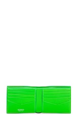 Givenchy 8cc Billfold Wallet in Black & Green, view 4, click to view large image.