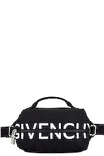 Givenchy G-zip Bumbag in Black & White, view 1, click to view large image.