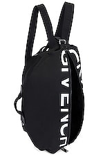 Givenchy G-zip Backpack Medium in Black, view 4, click to view large image.