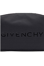 Givenchy G-Zip Toilet Pouch in Black, view 6, click to view large image.