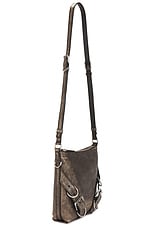 Givenchy Voyou Small Crossbody Bag in Beige & Brown, view 3, click to view large image.