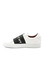 Givenchy Elastic Sneakers in White & Black, view 5, click to view large image.